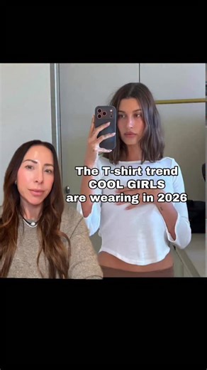 Jillian Stucker | Style over 40 on Instagram: "We all love a good tee 🤍 Probably my most worn piece in my closet. A great tee can make your whole outfit feel effortless. My go-to outfit is always and forever a t-shirt and jeans. I love this tee length for spring. It’s the perfect transitional tee. It’s a elevated basic! Easy with jeans. Just as good with trousers. This isn’t a new trend. Jane Birkin wore them, which tells you they’re timeless. Comment “SHOP” and I will send you the links to my 