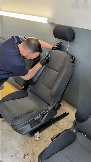 Completely over the top? Removing the seats to clean them.