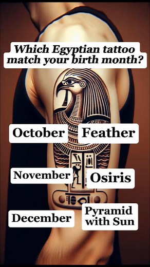 The Egyptian Tattoo that Matches your Birthmonth.👇✅️💯❤️ | Cover-up Tattoo Meanings and Ideas