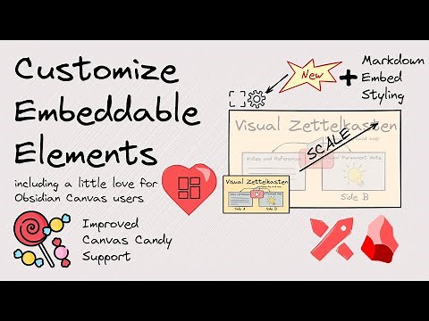 Excalidraw-Obsidian Feature Walkthrough - Customizing Embeddable Elements