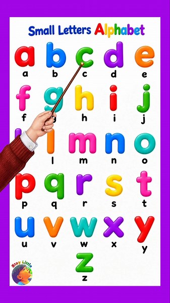 Lowercase alphabet learning for kids ||small letters of the alphabet chart for kids|| a to z