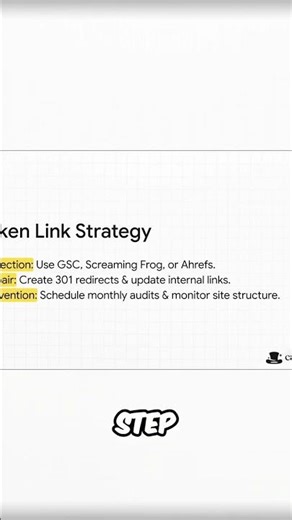 Broken Links Strategy: Detect, Repair, Prevent Website SEO Disaster #shorts
