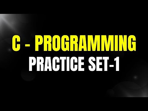 C Programming Practice - Set1 Programs | By Srinivas | TechidZ