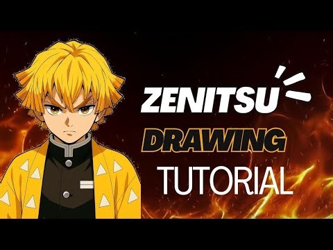 🛑 Live "Zenitsu Agatsuma Drawing Tutorial | Beginner to Pro"