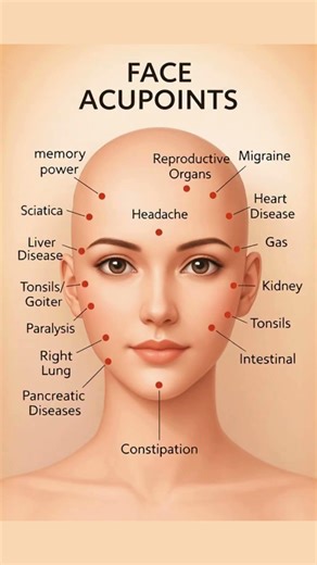 Facial Acupressure Points You Should Know #shorts #healthover60