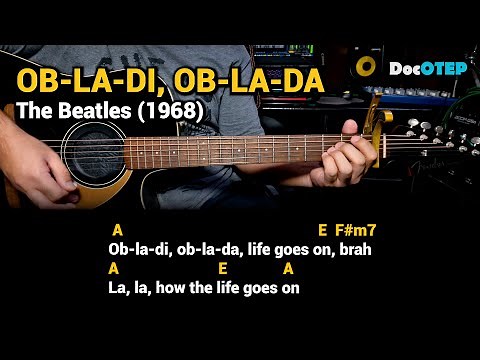 Ob-La-Di, Ob-La-Da - The Beatles (1968) Easy Guitar Chords Tutorial with Lyrics