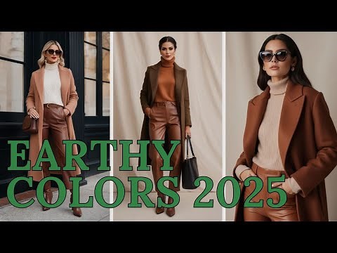 🍂❄️ Earthy Colors – Winter Stylish Outfits 2025 | Cozy & Chic Fashion Ideas