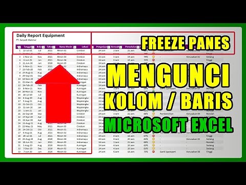 CARA MENGGUNAKAN FREEZE PANES DI EXCEL