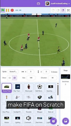 FIFA in SCRATCH?! 😮 APRIL FOOL'S PRANK! #scratch #fifa #scratchprogramming
