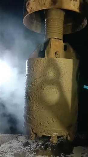 excavator operator drilling work