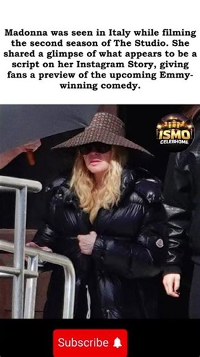 Madonna Shares Script on Set of The Studio Season2#shortvideo #shorts