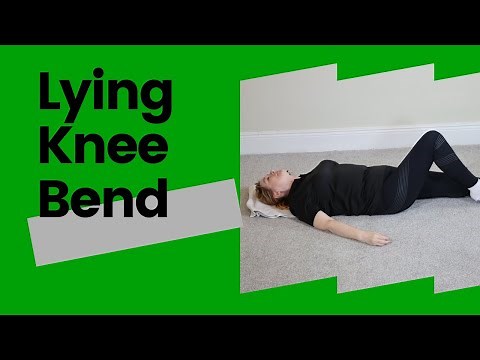Home Exercise: Lying Knee Bend