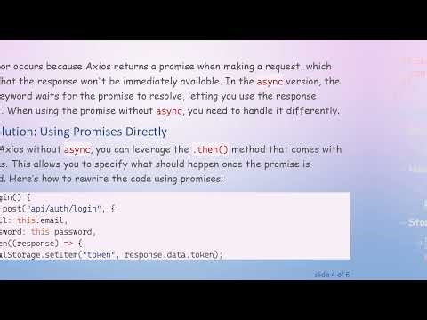 How to Use Axios in JavaScript Without async Functions