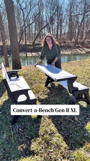 Convert-a-Bench Gen II XL #convertabench #picnictable #bench #outdoorfurniture #tiktokshopstockup