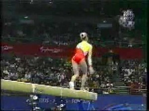 2000 Sydney Olympic Beam Event Finals EF 8 routines Gymnastics Part 1