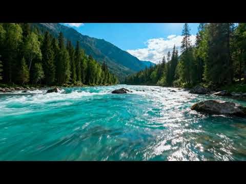 Relaxing River Sounds flowing naturally | 🌿 Natural Relaxation | Sleep and Let the River Relax You