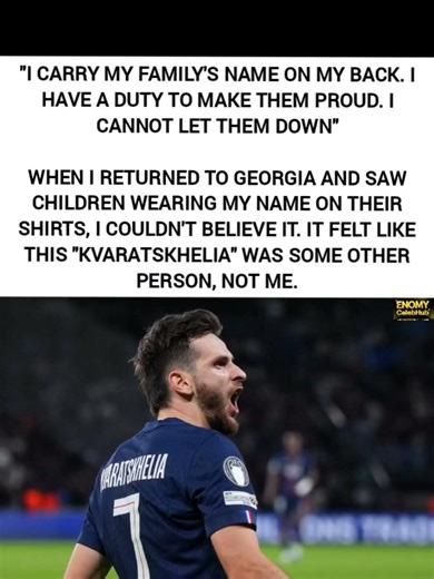Kvaratskhelia Saw Kids Wearing His Name in Georgia "I Couldn't Believe It. Felt Like Someone Else😭🇬🇪