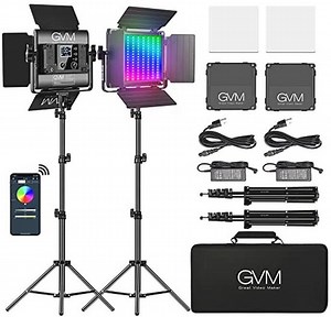 RGB Videolamp met Statief - Dimbare LED Studio Lamp voor Fotografie en Video | bol