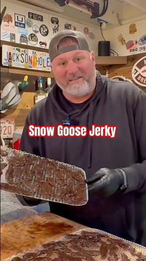Turning Wild Snow Goose Into Smoked Jerky #unclenate #bbq #snowgeese