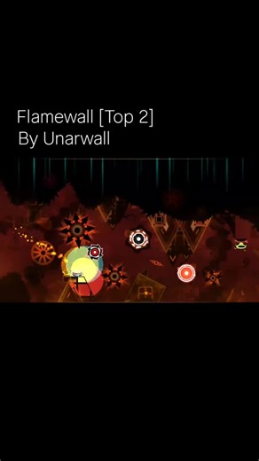 mo7a [GD] on Instagram: "Level name : Flamewall By : Unarwall Showcase : Nexus [GD] #gd #robtop #music #geometrydash #demonlistgd"