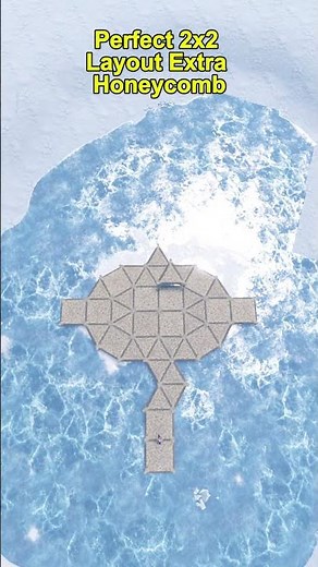 Perfect 2x2 Layout Extra HoneyComb Rust #rust #rustbase #gaming
