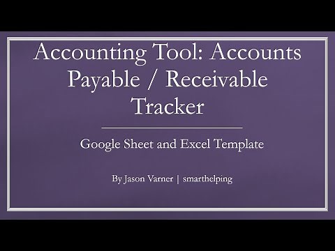 Payable and Receivable Tracking in Excel: Template for Bookkeepers