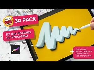 3D Pack — 3D like brushes for Procreate (COMPLETE WALKTHROUGH)