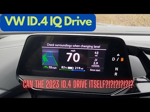 VW ID.4 IQ Drive Features and Demo includes Travel Assist
