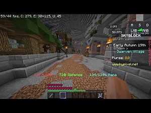 How to reach the lava springs in hypixel skyblock