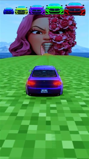 Flatbed Truck Mcqueen | Transportation with Truck - Pothole vs Car #000- Big & Small Cars vs Rainbow