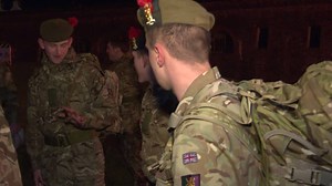 Safe journey. Soldiers from 3 SCOTS (3rd Battalion The Royal Regiment of Scotland) have deployed to Iraq on OP SHADER where they will provide security and train local Iraqi forces. | British Army