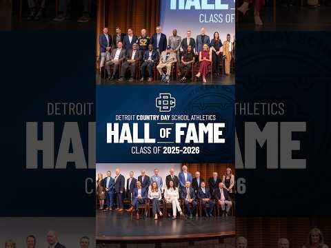 A Hall of Fame Night for our new Detroit Country Day School Athletics Hall of Fame Inductees