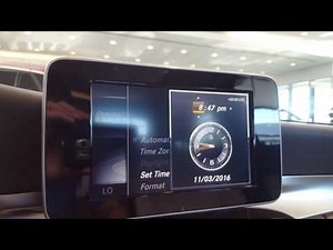 Changing your clock in the Mercedes-Benz COMMAND System