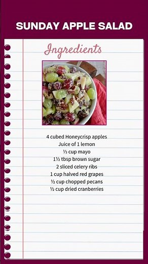 Sunday Apple Salad
