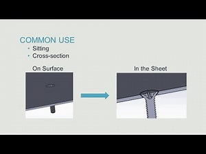 Designing Countersinks in Sheet Metal Parts