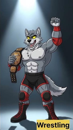 The Cartoon Wolf Who Dominated WWE | Epic Wrestling Animation#wolf