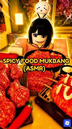 ONLY SPICY FOOD CHALLENGE!! 🌶️🌶️ - Mukbang Game (ASMR) #roblox #asmr #mukbang #robloxmukbang