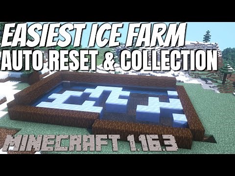 Minecraft | The Easiest Ice Farm in Minecraft | Minecraft 1.16.3 Survival (Automatic Collection)