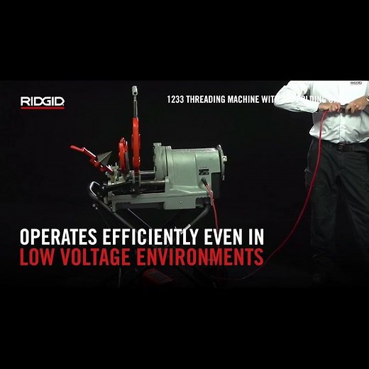 RIDGID Model 1233 Universal Threading Machine (115 V) | 1⁄4 – 3″ Pipe | 36 RPM Precision Threading
