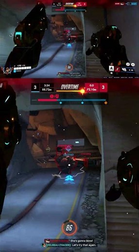 One Health Pack Missed—Instant Death! 😱 #OverwatchClutch #GameFumble #EpicFail