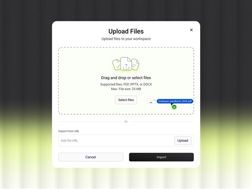 File Uploader Modals