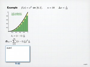 Calculus I and II Lecturer-21: The Area Under a Curve Approximation of areas with sums of rectangle areas. Right-endpoint, left-endpoint, and midpoint approximations; upper and lower sums (Part-01). Video credits to #selwyn_Hollis University of Houston Department of Mathematics. For further information https://online.math.uh.edu/HoustonACT/videocalculus/ https://www.casa.uh.edu/cwdrive/Viewer/flashplay.html?uf=21-area-H264__2530129a-0b65-468e-afd3-a1020a56af76.mp4 | Mathematical Muse