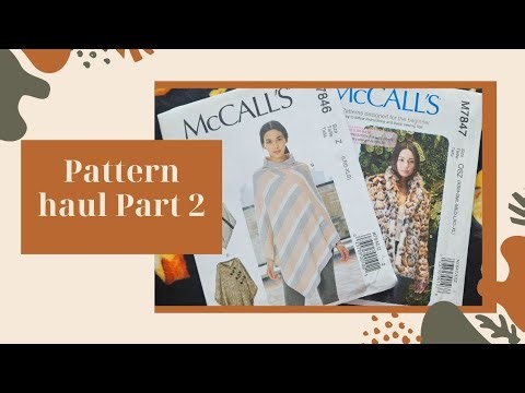 Part 2 McCall's pattern haul #fridaysews #sewing