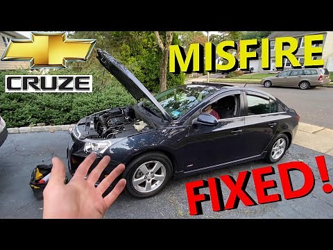 How to Fix Your Chevy Cruze Engine Misfire! Spark Plugs / Coil After 7 Years and 60K Miles 😱