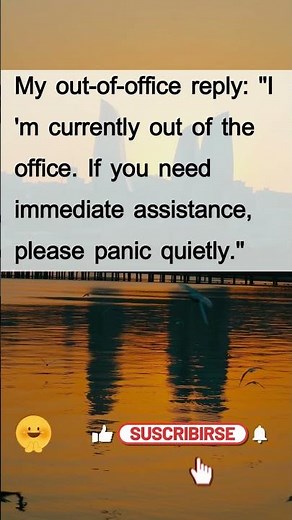 Panic Quietly Out Of Office Joke | Email Auto-Reply Humor #funny #jobs #comedy
