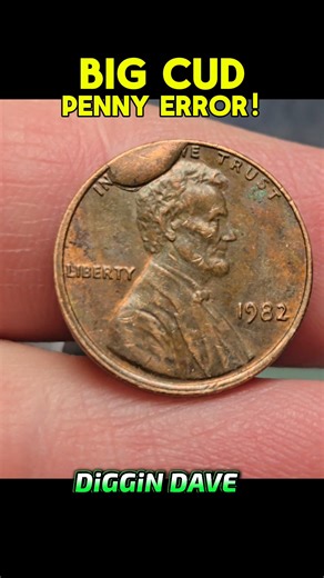 💲💲💲 VALUABLE PENNY CUD ERROR! 💲💲💲 #coins #coin #coincollecting #coincollector #valuablecoins #diggindave #numismatics #coinsworthmoney #coinrollhunting #pennies | Diggin Dave