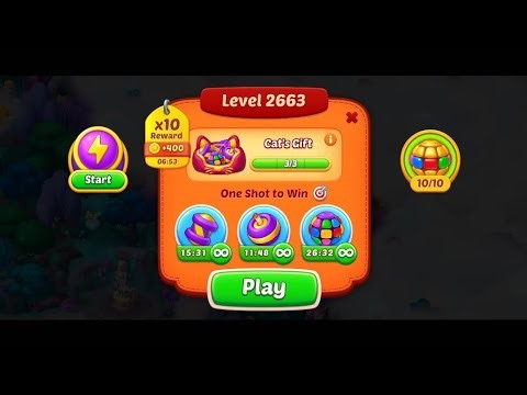 Homescapes Level 2663 | one shot to win