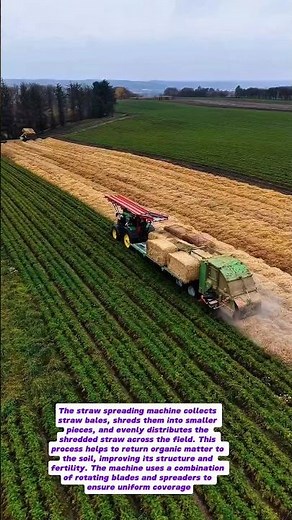 Straw Spreading Machine in Action: Enhancing Soil and Crop Productivity
