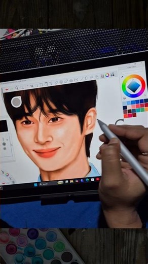 Korean Actor drawing #byeonwooseok #trendingshorts #youtubeshorts #digitalart #artist #kdrama #art