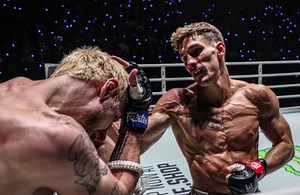 THROWBACK: Nico Carrillo destroys Luke Lessei in absolute Muay Thai blitz